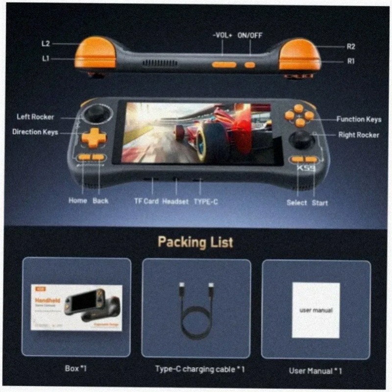 KINHANK K59 Handheld Game Cons - đánh giá và giá Gaming Console Under 5000