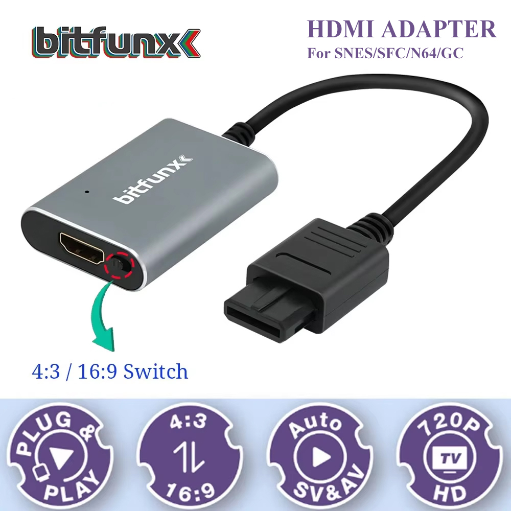 Bitfunx 720P Svideo / AV To HD - đánh giá và giá Gaming Console In Tv