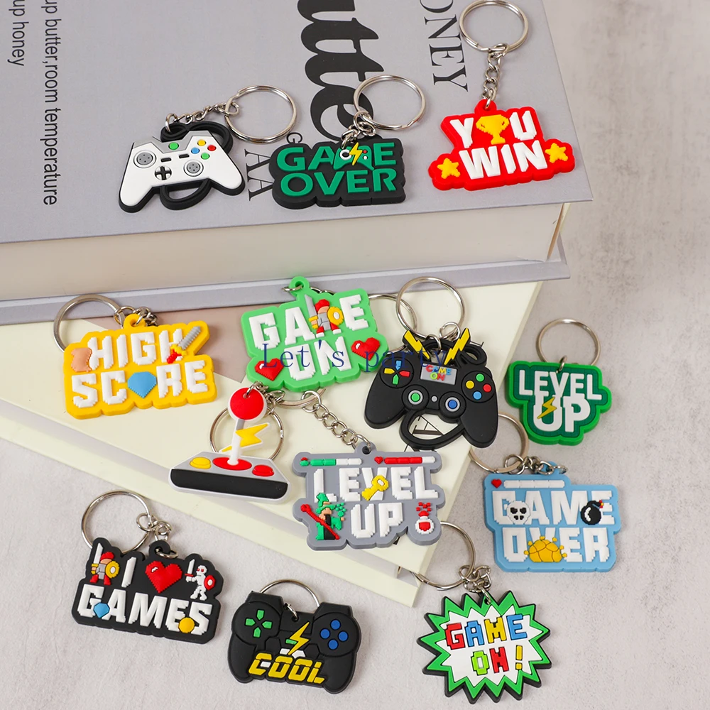 13Pcs Video Game on Theme PVC  - đánh giá và giá Gaming Console Keychain